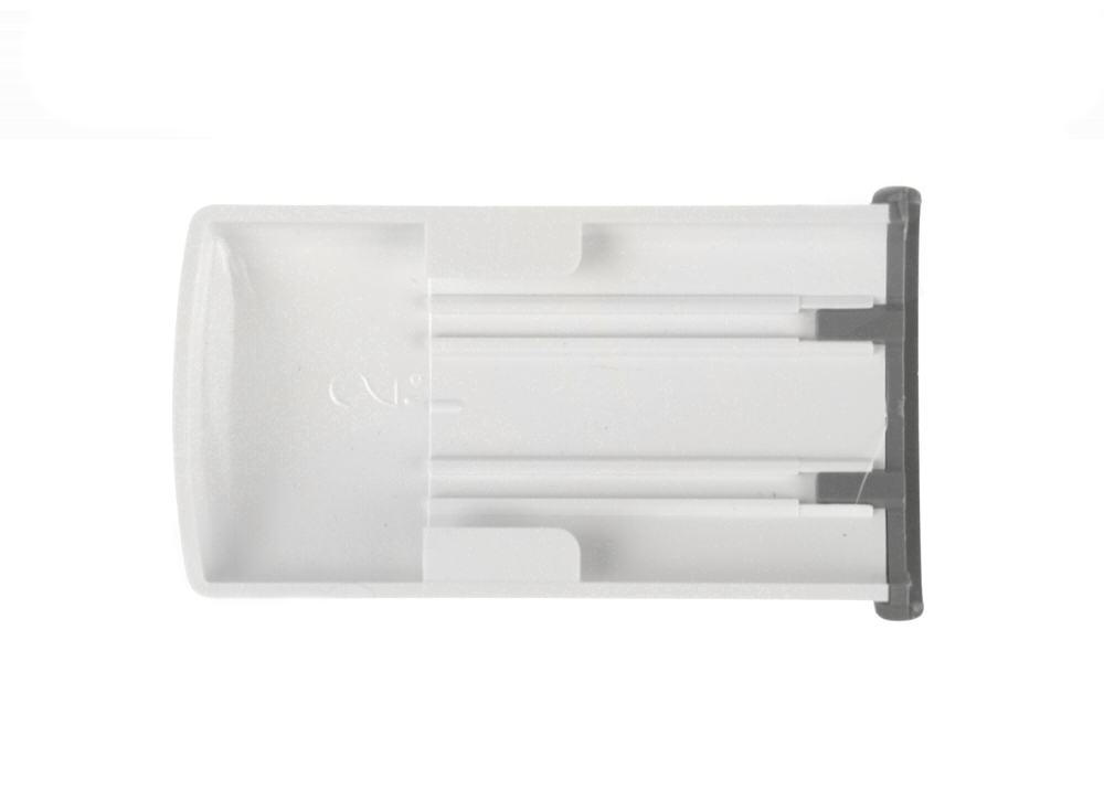 297309800 - Genuine OEM Frigidaire Refrigerator/Freezer Door Handle Trim, White with Grey